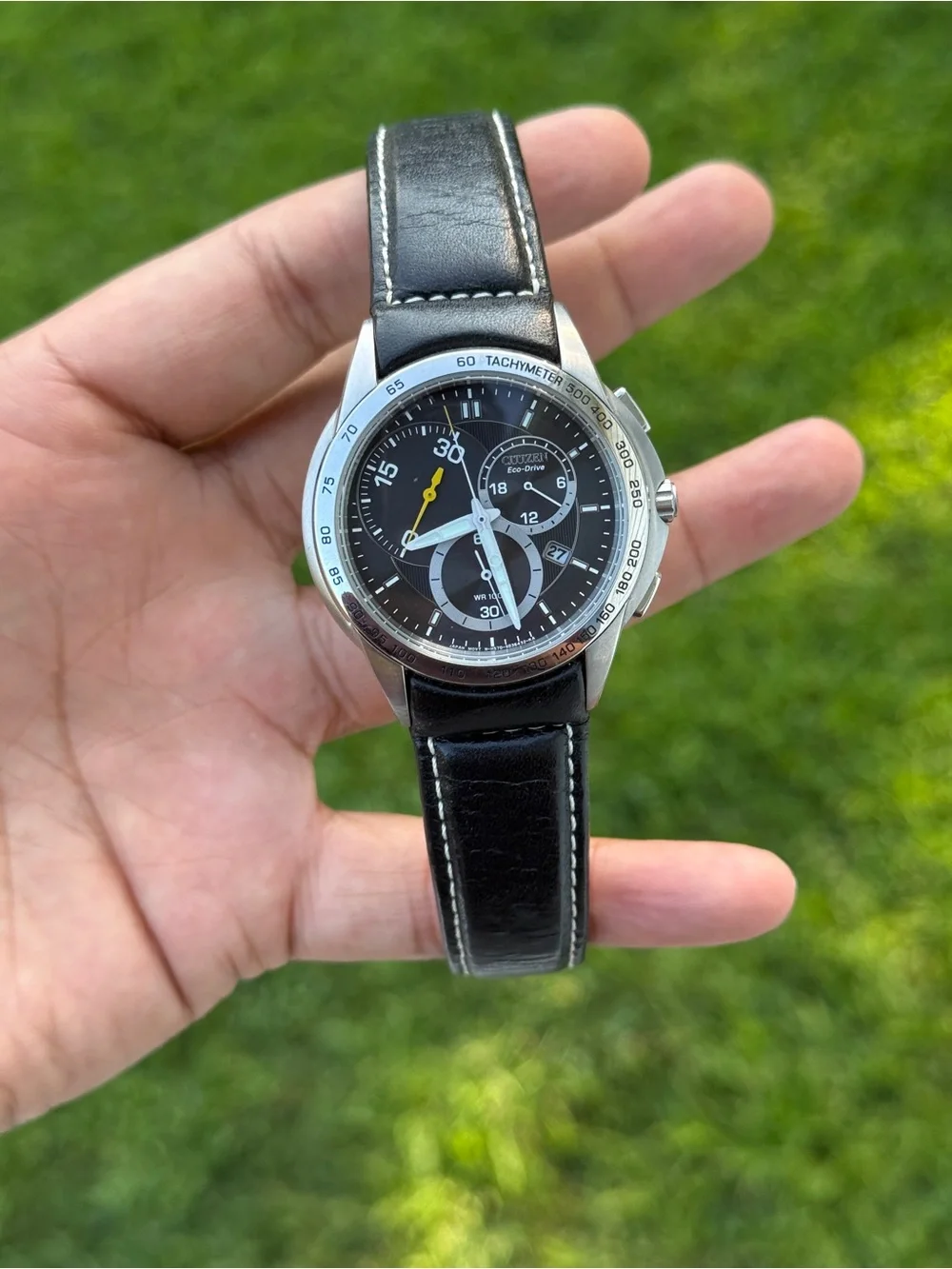 CITIZEN Calibre 5700 Men's chronograph eco drive leather strap Watch
